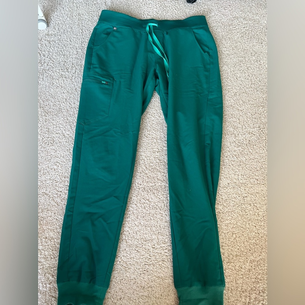 Hunter green figs scrubs